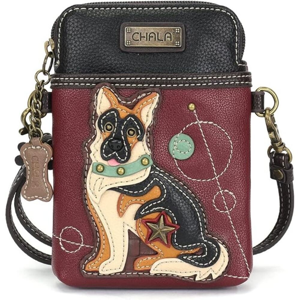 Chala Vegan Leather Doggie Mini Convertible Crossbody Cell Phone Bag